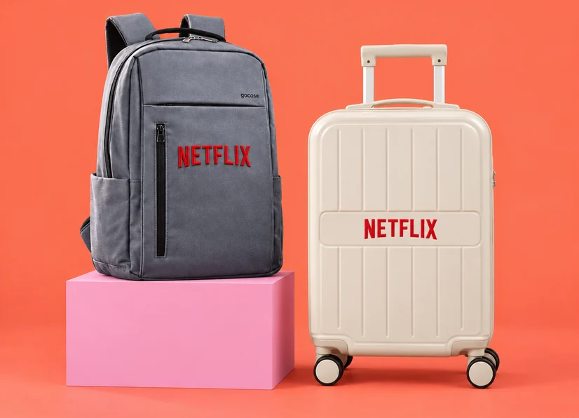 Mochila e mala Trip Gocase personalizadas com a marca Netflix